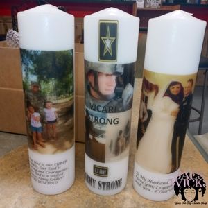 Jaes Wicks custom Photo Candles